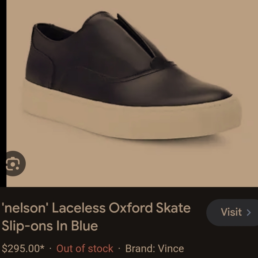 VINCE - Nelson Navy slip on shoes